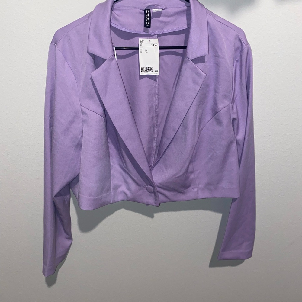 H&M crop blazer